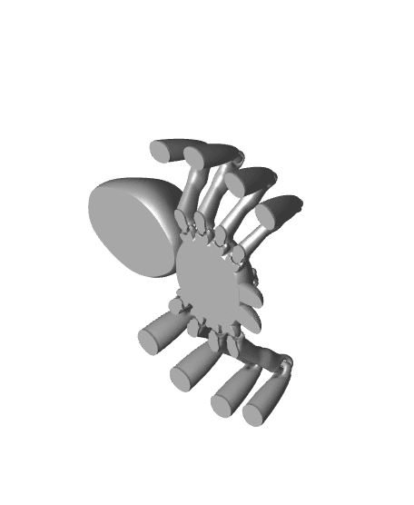 Articulated Spider by Mesh Mayhem 3d model