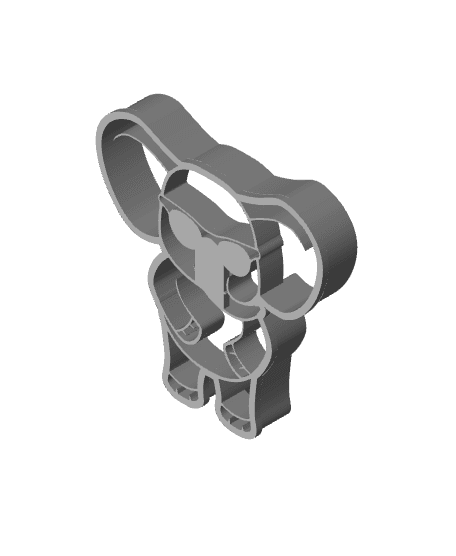 Elephant Cookie Cutter, Biscuit Cutter 3d model