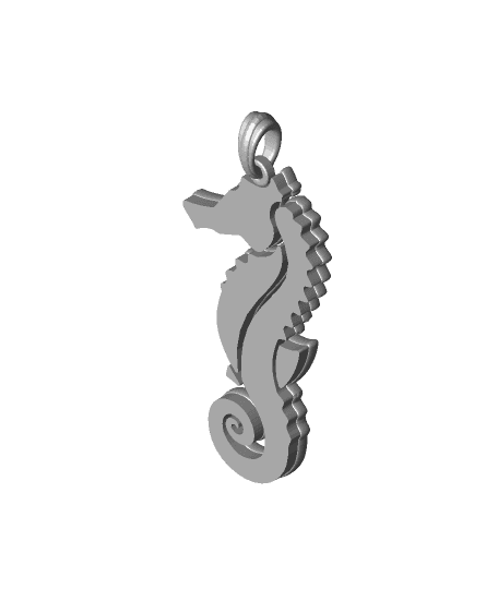 Seahorse pendant.stl 3d model