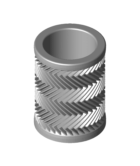 zig zag Coozie 3d model