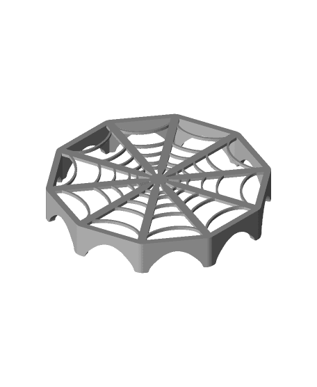 Cute Spiderweb Coaster 3d model