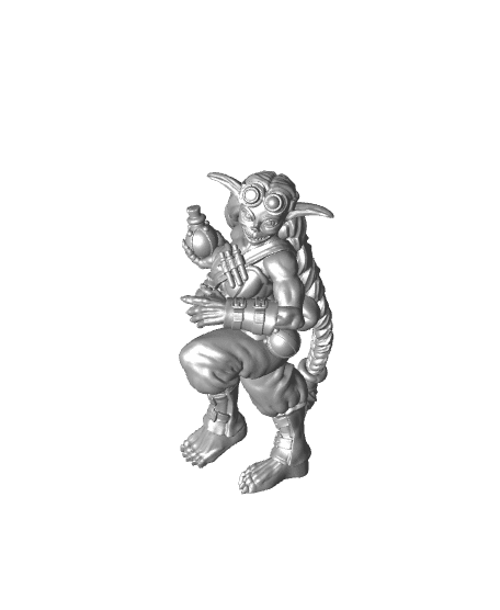 Deliveries - Goblin Anarchist - Potion Thrower - PRESUPPORTED - 32mm scale  3d model