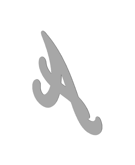 Atlanta Braves Logo 3d model