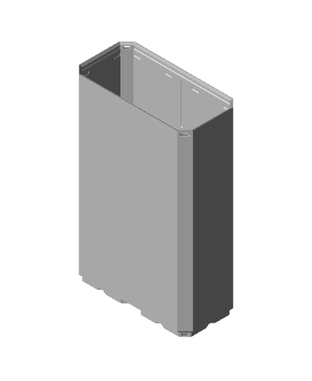 2x1x3 - Simple Walls - Multibin Shell 3d model