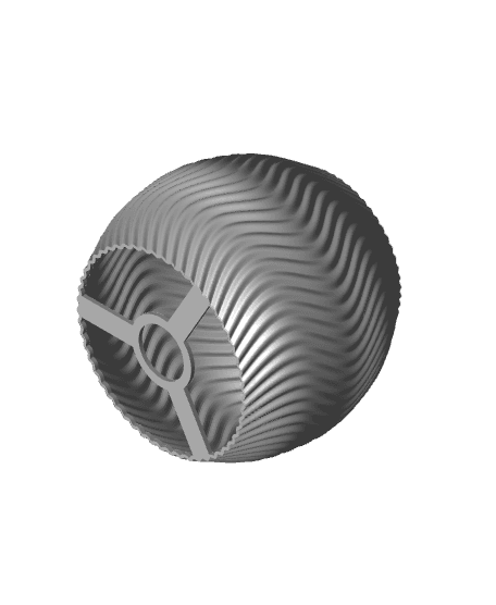 Wavey Lamp Shade Design 3d model