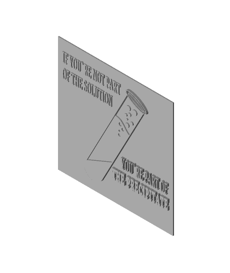PART OF THE SOLUTION SIGN.stl 3d model
