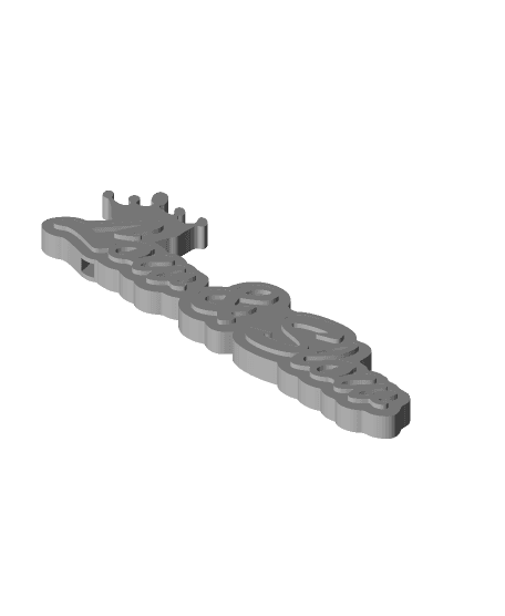 Low and Slow Keychain 3d model