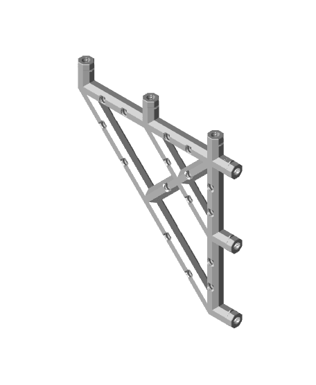 7x7 Bracket - Bolt-Locked Inserts 3d model