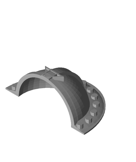 FHW: Space knights shoulder pads v1.4.bolt type 3d model