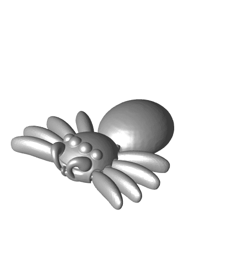 SIMPLE FLEXI SPIDER - SUPPORT FREE - PRINT IN PLACE 3d model