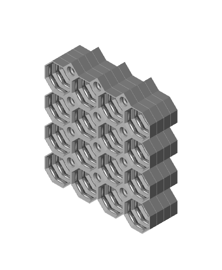 4x4 Multiboard Side Tile x4 Stack 3d model