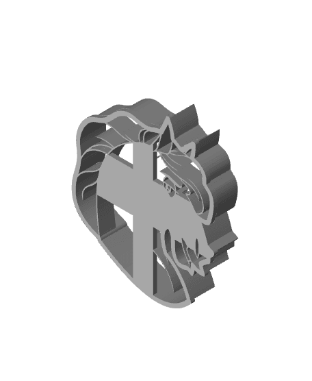 Horse Cookie Cutter, Biscuit Cutter 3d model