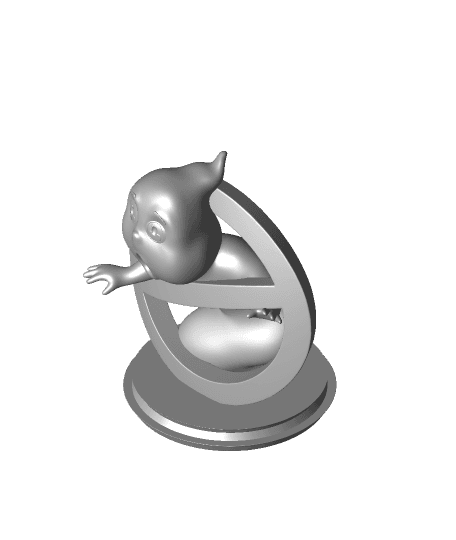 Little Big Head- Ghostbuster Ghost Logo 3d model