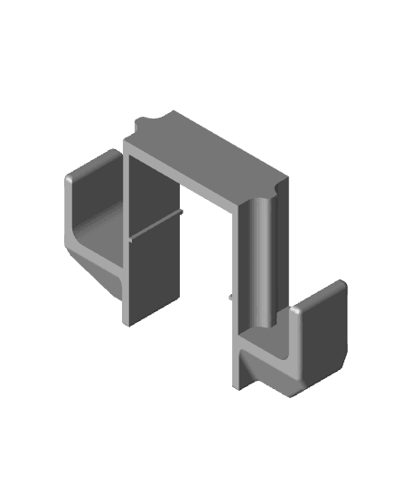 Cubical Partition Hook ModelNo 00 3d model