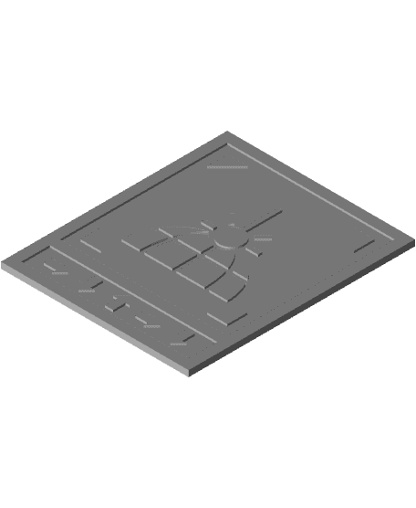 Helldivers 2 Stratagem Plaque (Orbital Laser) 3d model