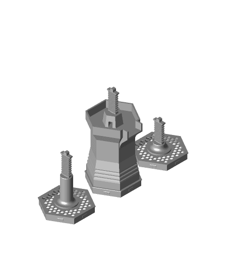 Modular Desktop Fountain - Bobblehead Adaptor 3d model