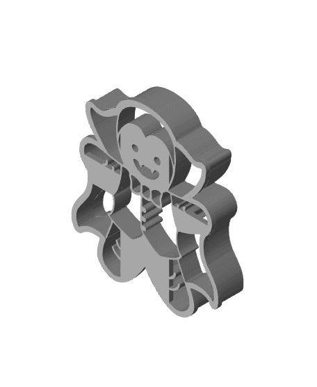 Ginger Dracula Cookie Cutter, Biscuit Cutter 3d model