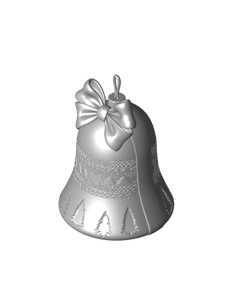 Tree Bell Ornament/Container 3d model
