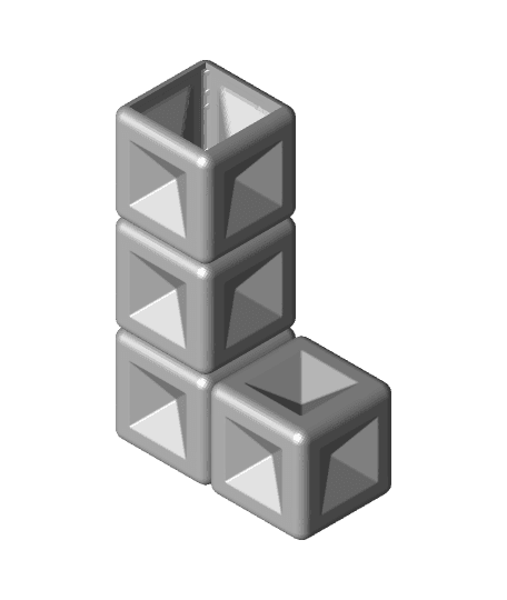 Tetris L Planter 3d model