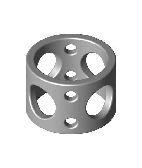 Holes Napkin Ring 3d model