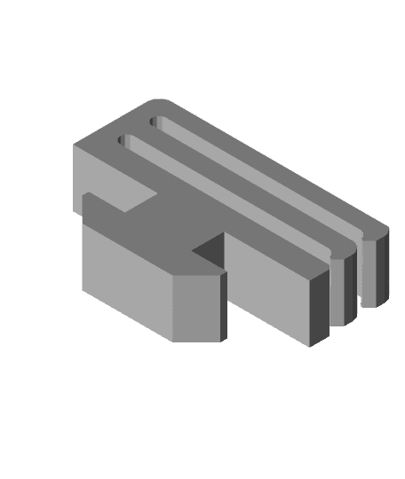 T-Slot Cable Clip flat 3d model