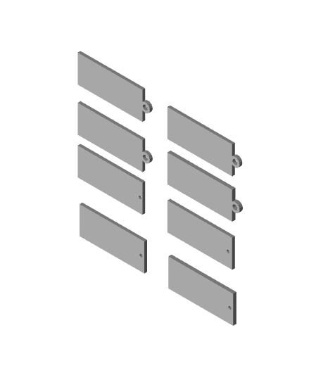 Llaveros rectangulares x 70mmx30.stl 3d model