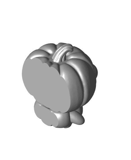 Mini Pumpkin Buddy Articulating Flexy - Wiggle and Stand 3d model