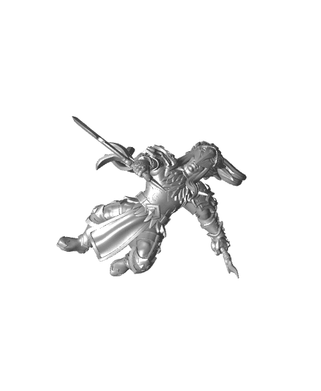 Elesar Painsinger - With Free Dragon Warhammer - 5e DnD Inspired for RPG and Wargamers 3d model