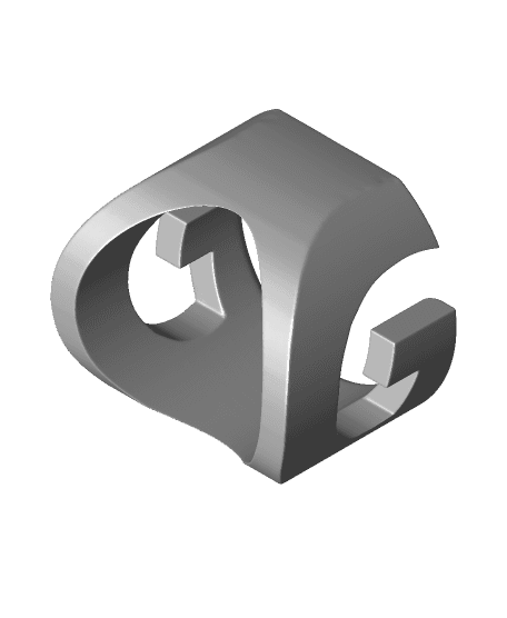 fancy RING letter G 18.6 3d model