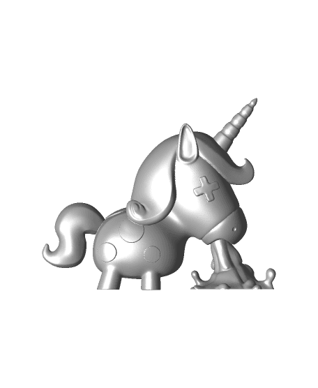 Puking Unicorn 3d model