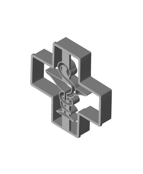 Pharmac Cookie Cutter, Biscuit Cutter 3d model