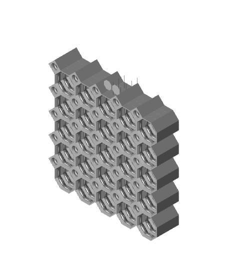 5x5 Multiboard Core Tile - x4 Multi-Material Stack 3d model