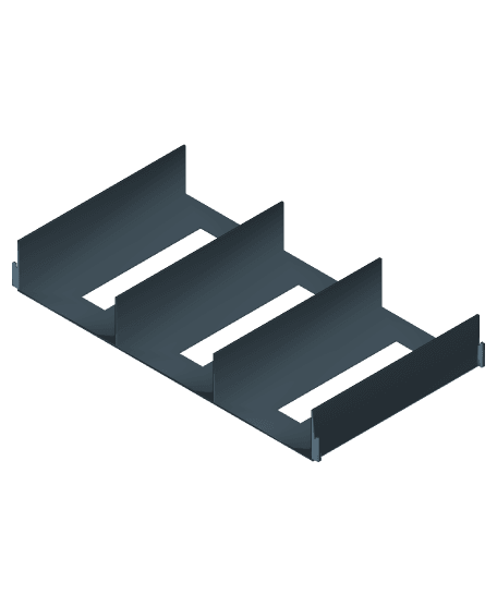 3 Lane Mini 4wd Straights 3d model