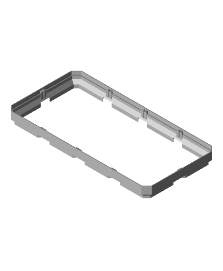 4x2 Multigrid Panel Lid Rim 3d model