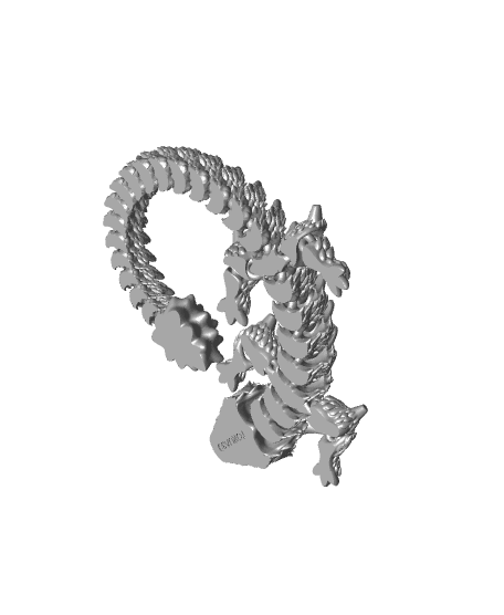 Articulated Dragon 004 - Print in place - No supports - Free - 3mf - STL 3d model