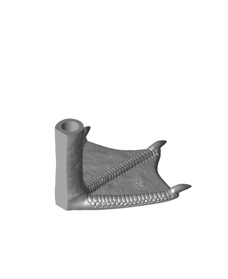 Duck Foot Pen Holder 3d model