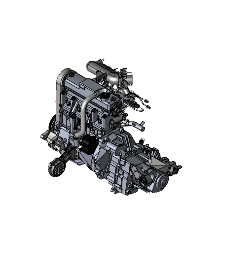 Lada Engine (Motor Lada) 3d model
