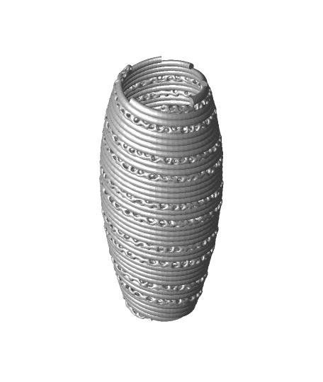 Coil Voronoi Vase 3d model