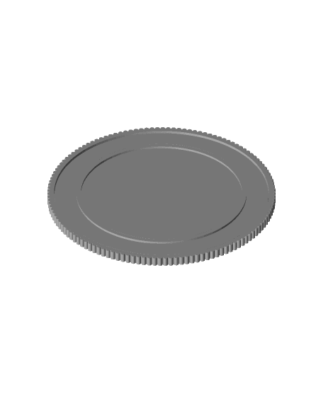 Blank Challenge Coin 3d model