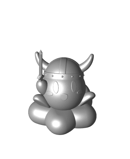 Viking Kirby - Print in place! 3d model
