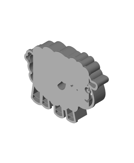 Sheep Cookie Cutter, Biscuit Cutter 3d model