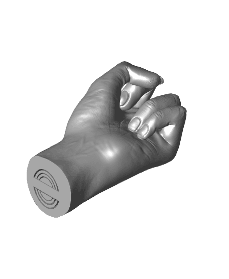 Collapsing Middle-Finger 3d model