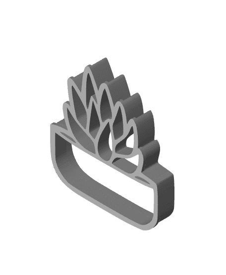 Flower Cookie Cutter, Biscuit Cutter 3d model