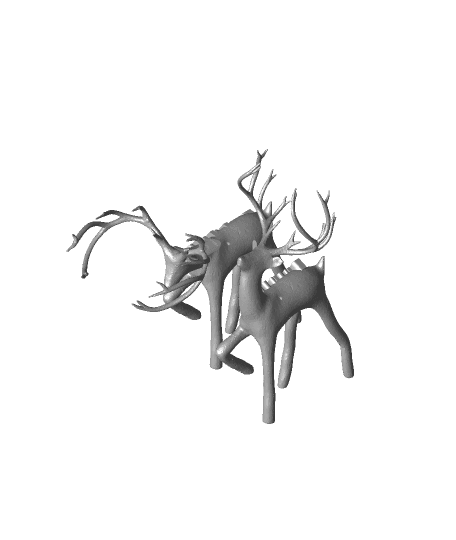 Reindeer tree decorations 3d model