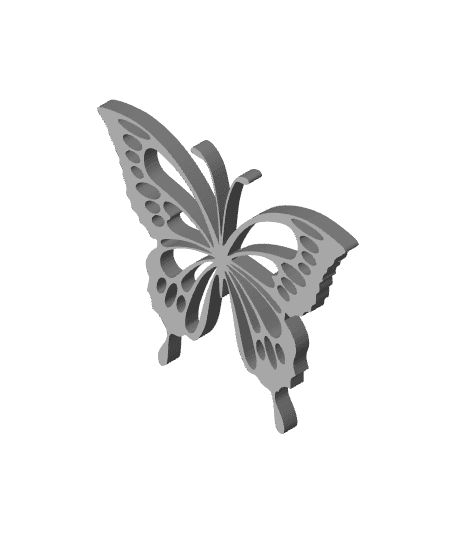 butterfly wall art swallowtail wall decor insect decoration 3d model