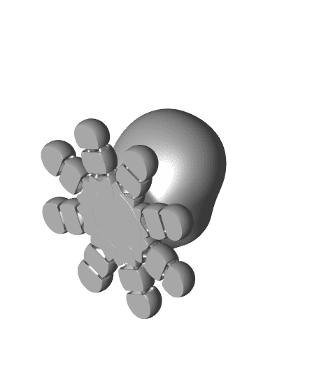 Baby Octopus - Print in place - No supports 3d model