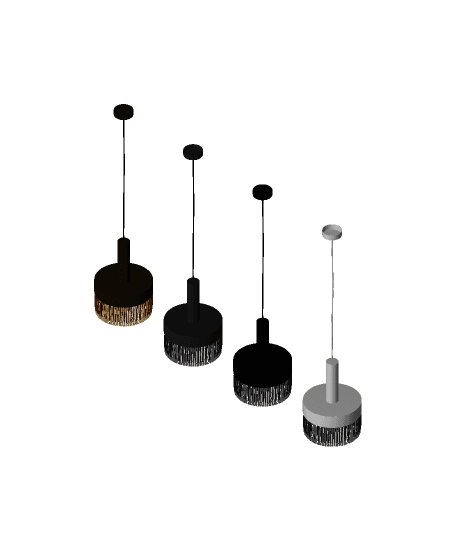 Deg-ree fringe lamp, SKU. 21019 by Pikartlights 3d model