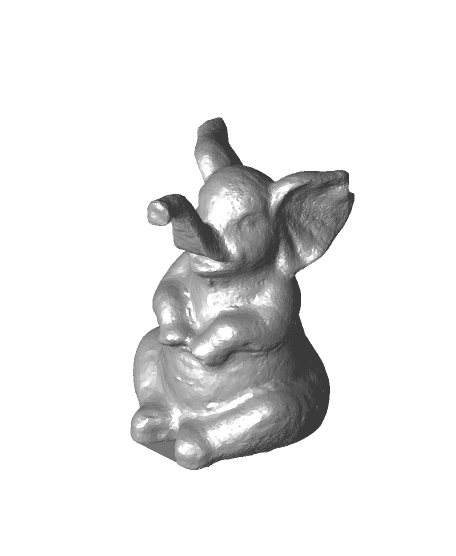 Elephant Figurine 3d model
