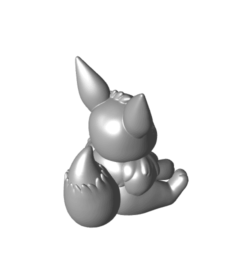 Eevee Planter (Easy Print No Supports) 3d model