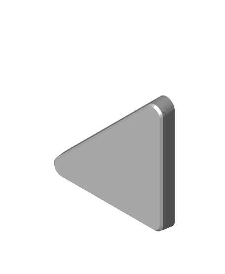 Right-angled triangular tray 3d model